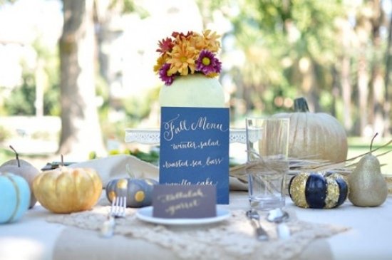 Jesenná festivalová párty dekorácia záhradného stola-tekvica Jesenné festivalové párty maľovanie záhradné dekorácie na stôl-tekvice