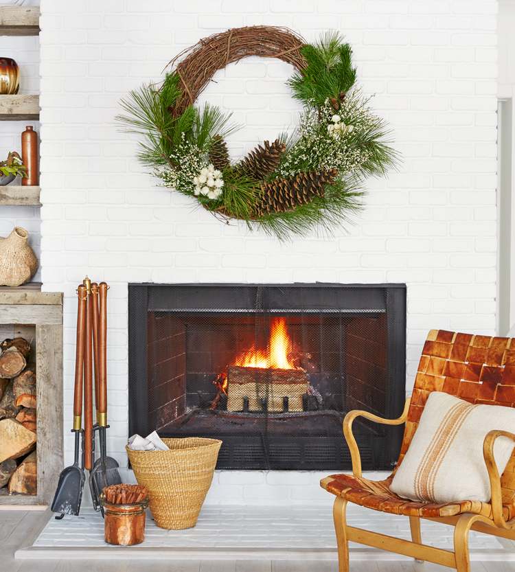 Ručné práce s dlhými šiškami, uviažte si vlastný veniec na dvere vyrobený z prírodných materiálov