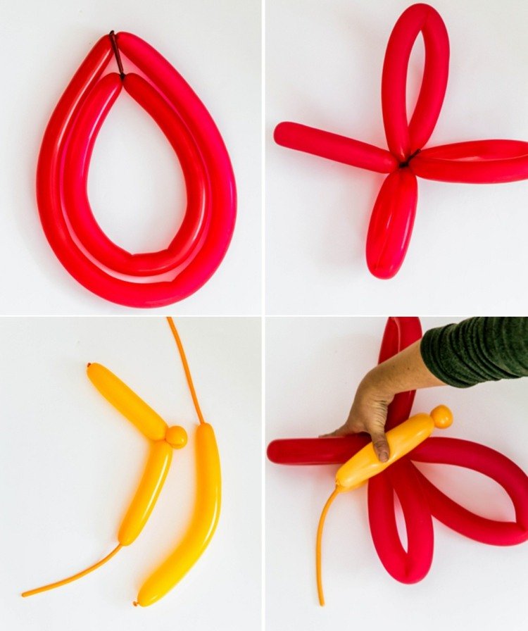 Pokyny pre motýľa vyrobeného z dlhých balónov