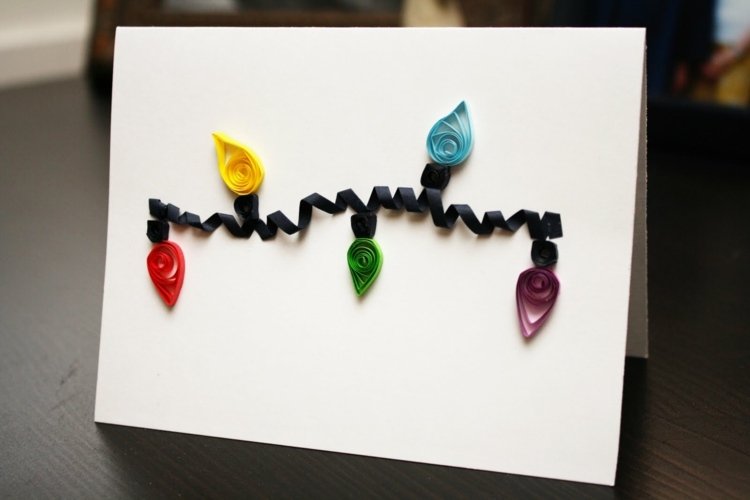 drotár-papierové prúžky-quilling-jednoducho-rozprávkové svetlá-farebné-žiarovky