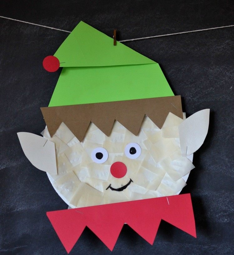 ručné práce-papier-taniere-vianočné-ručné-deti-imp-stavebný papier