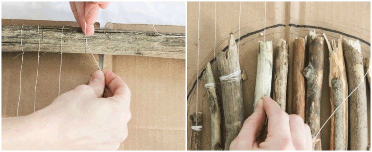 drotár-konáre-vetvičky-dekorácia-steny-návod-kravata-srdce-