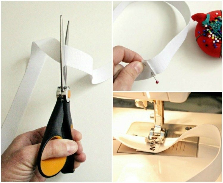 drotárska tkanina-bez-šitia-baletná sukňa-biela-elastická-nožnice-urobte si to sami