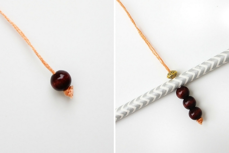 drotár so slamkami urobte si vianočné dekorácie vlastnými rukami a vyrobte si drevené koráliky, ktoré zatiahnete za uzol nite