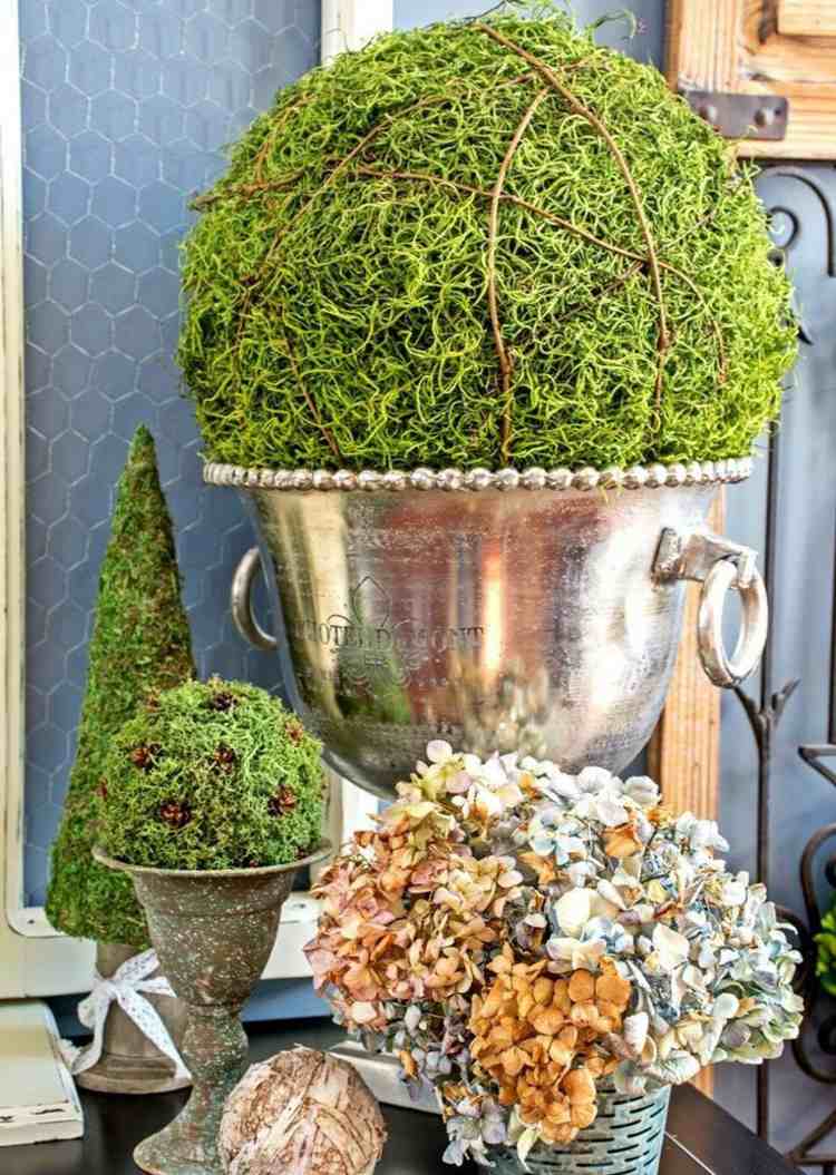 Dekorácia stola-polystyrénová guľa-mach-drotárstvo