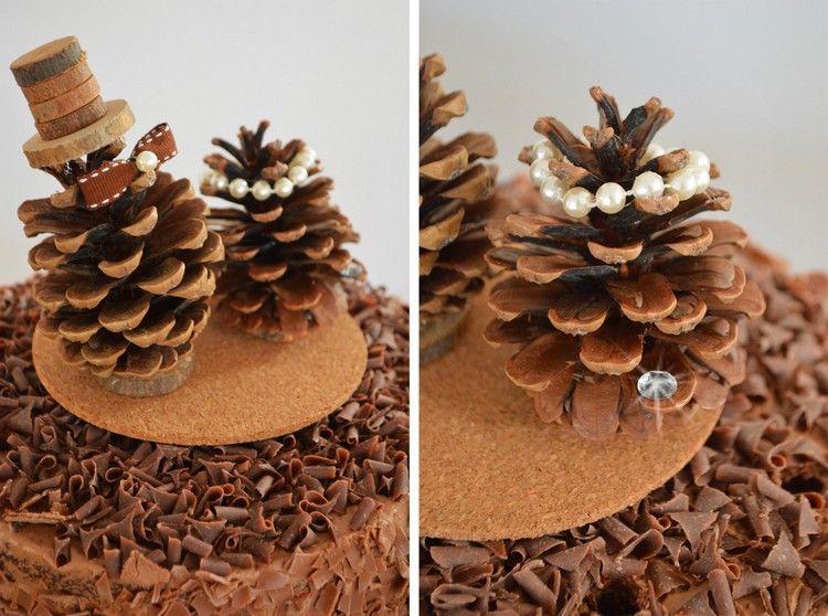 Remeslá-borovica-umelý perlový-vínový korok-detský-projekt