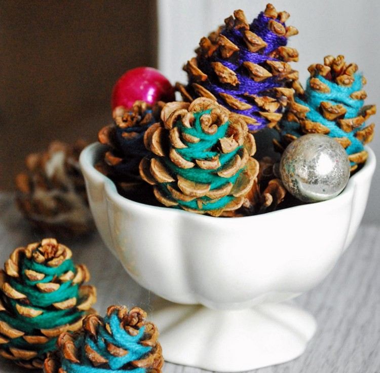 Ručné práce-borovicová šnúra-motúzy-ovinutie-nápady