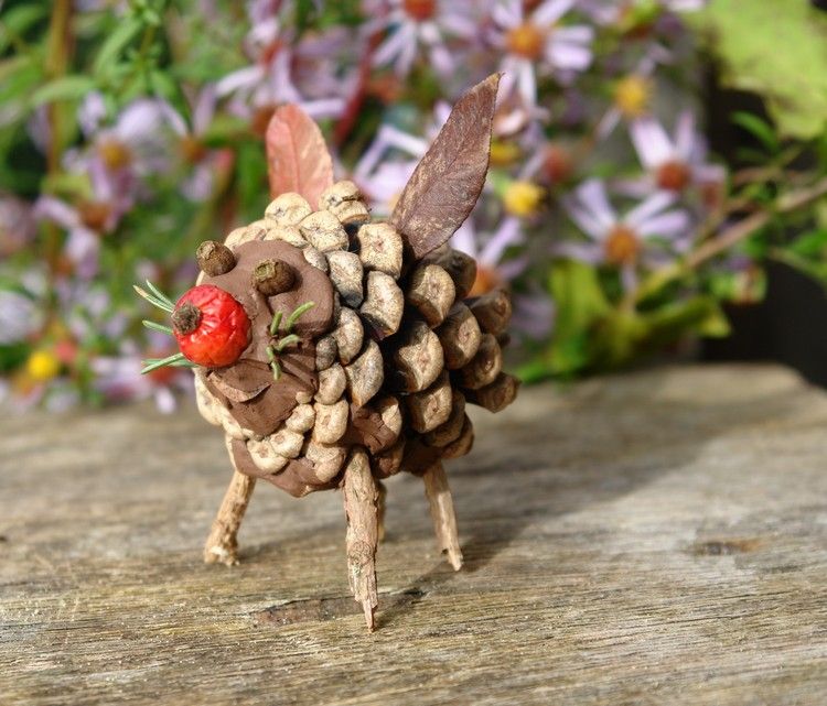 Ručné práce-šišky-modelovacia hlina-jesenné lístie