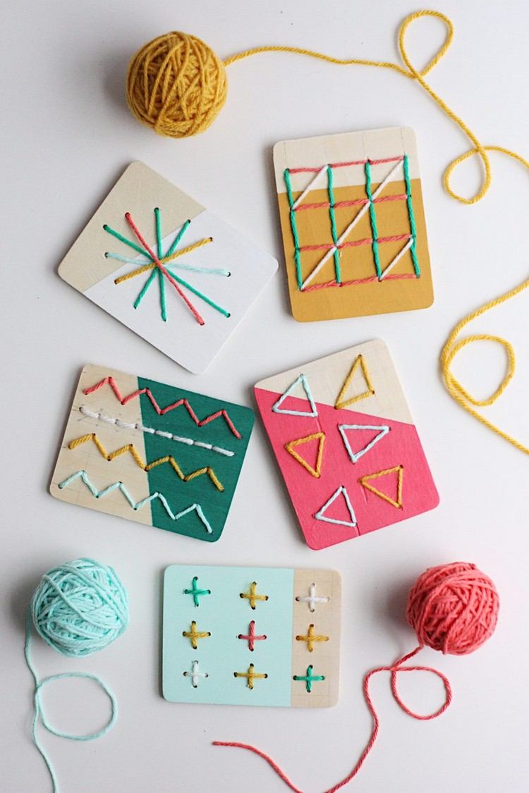 Ručné práce s vlnenými a kartónovými remeselnými nápadmi pre deti na základnej škole