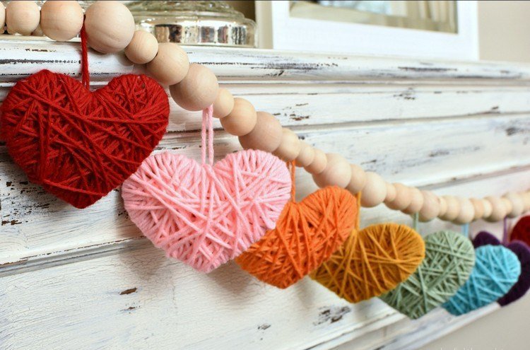 Remeselné spracovanie z vlny Pokyny pre girlandu