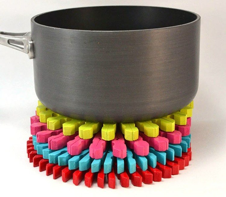 drotárske-štipce na bielizeň-tácka na hrnce-dekoratívne-kreatívne-drevo-odolné voči teplu