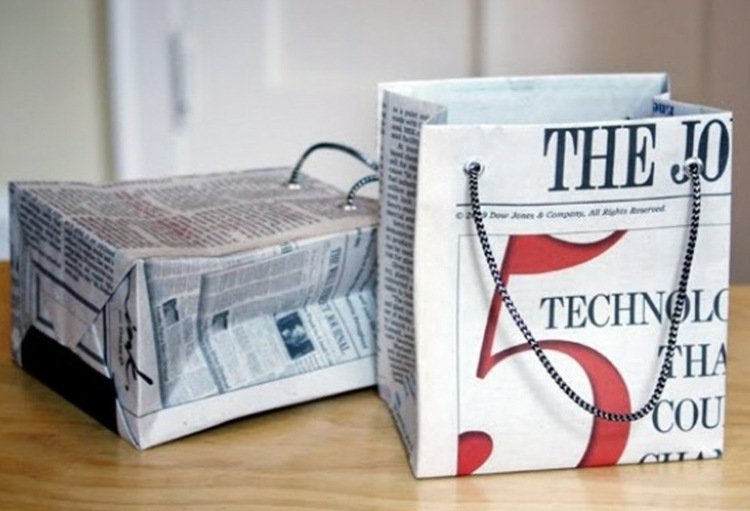 Tinker-noviny-tašky-skladať-lano-lepidlo-dierovacie držadlá-rozdávať