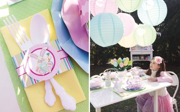 veľkonočné oslavy deti organizujú kresby papierové taniere