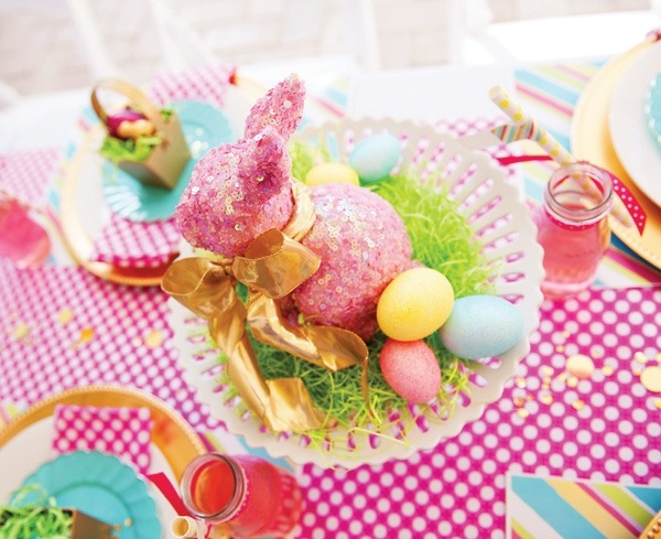 drotár pre veľkonočné farebné vajíčka ružový králik