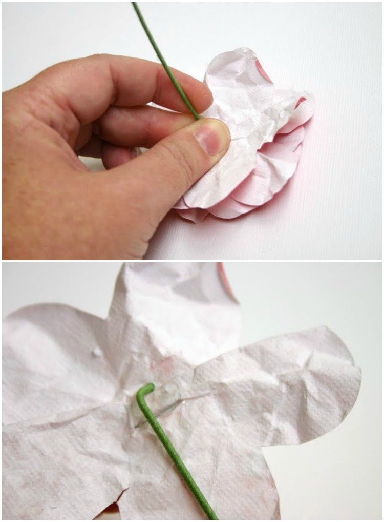 papierové kvety-drotár-georgína-stonka-urob si sám-kutil