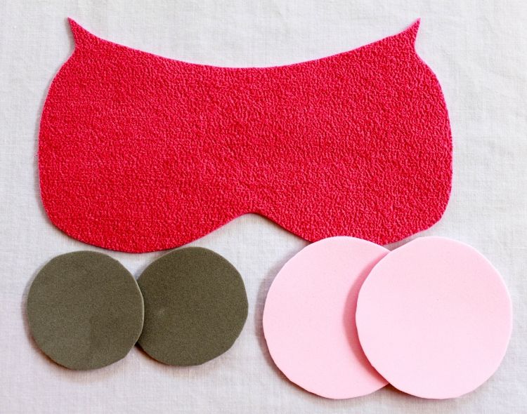 Šablóny ručných prác na jeseň-sova-deti-maska-návod-papier-kartón-plsť