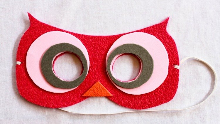Crafting-templates-jesenná-sova-deti-diy-maska-návod-fixovanie-elastické