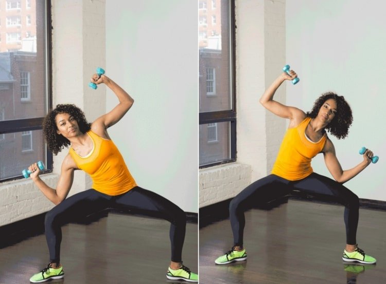 Drep drep sumo na brucho, nohy a zadok