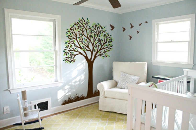 obtisky na stenu strom kreslo do detskej izby kreslo biele zariadovacie hojdacie kreslo