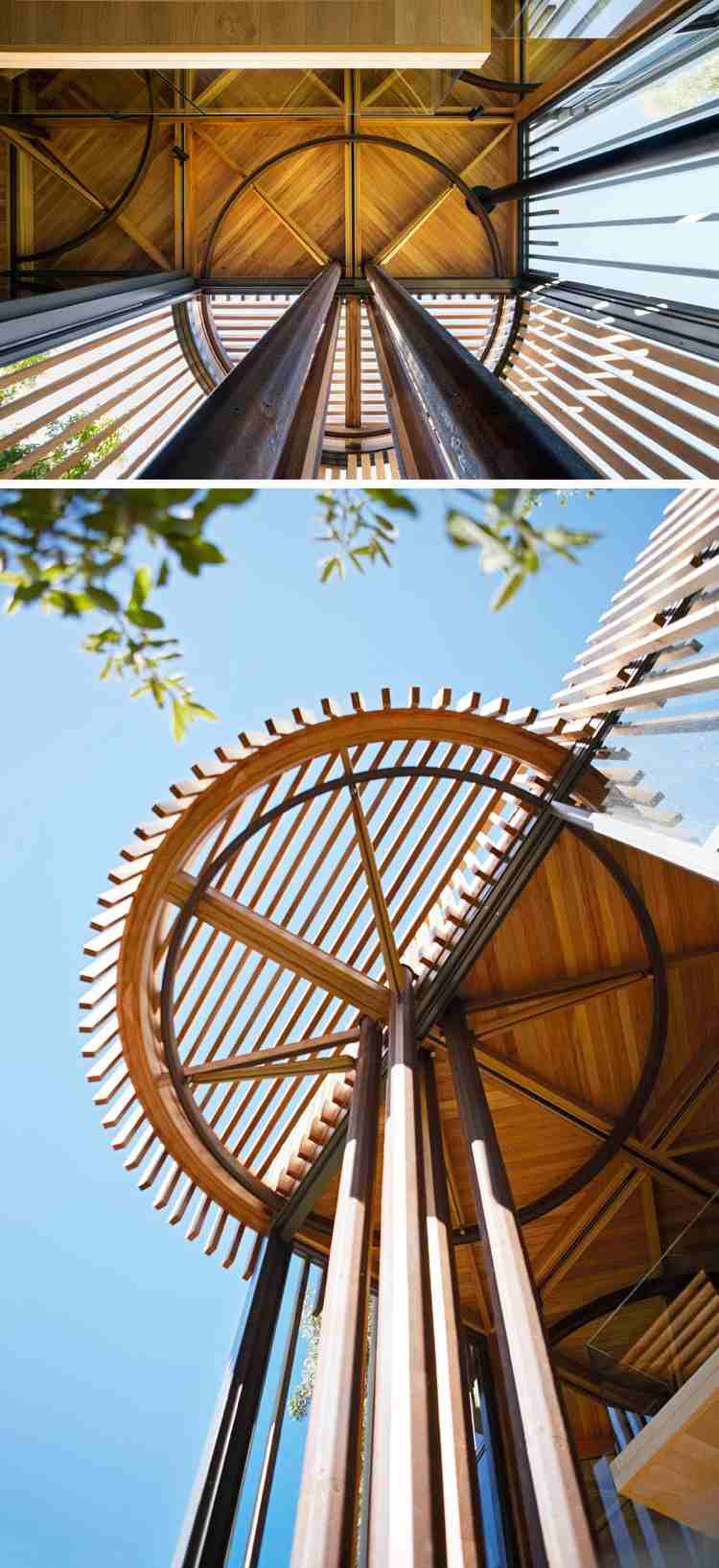 stromový dom-drevo-sklenené-valcové-tvary