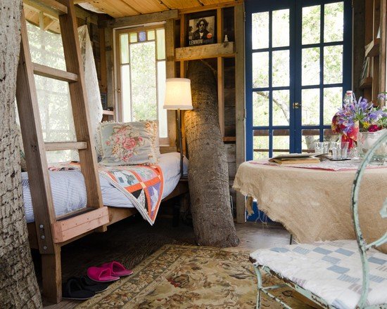 domčeky na strome detský kútik pre deti vytvorte interiérové ​​vybavenie-vybavenie postelí