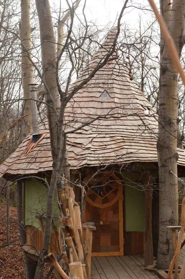 Dom na strome magický dom Hokkaido v lese