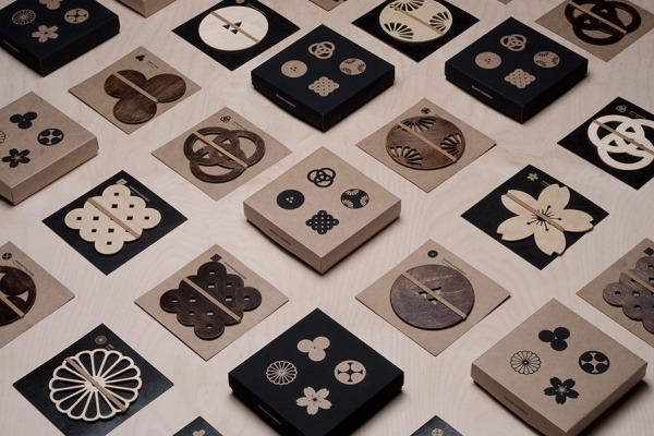 rôzne modely drevených výrobkov s moderným dizajnom