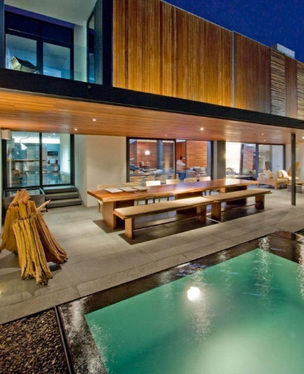 Minimalizmus Mexické fasádne drevo