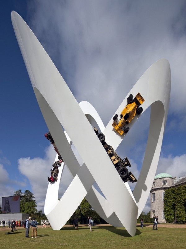 sochárstvo moderného umenia lotosový bolid socha moderného umenia lotosového bolidu