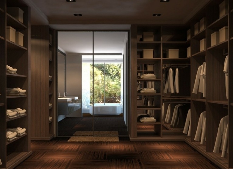 Walk-in-šatník-stavať-sám-kúpeľňa-priľahlé-nápady