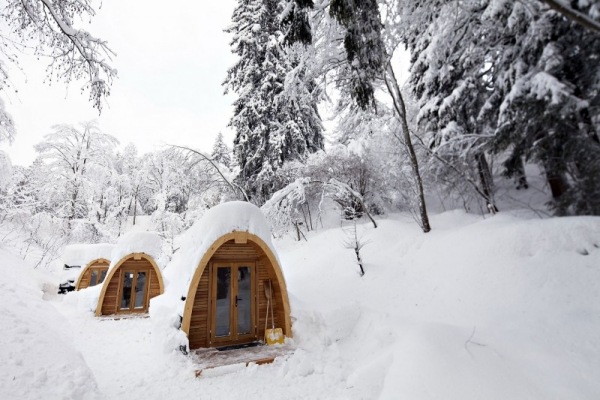 POD houses-iglu Zimná dovolenka netradične