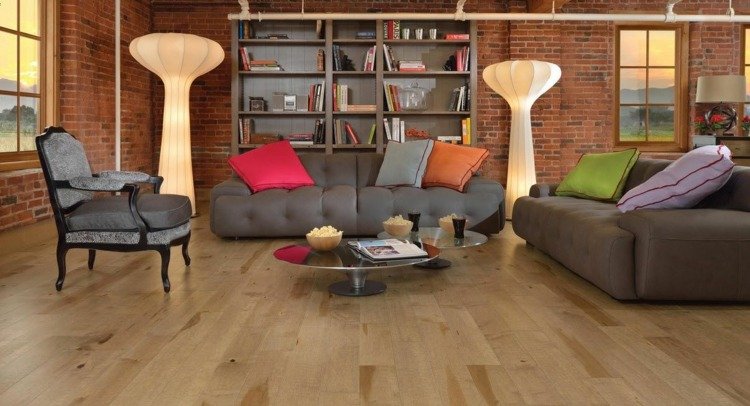 osvetlenie v obývacej izbe stojacie lampy tvar originálny dizajnový papier