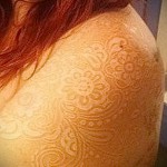 tatouage dentelle blanche - photo avec un mode de réalisation du motif fini de 29032016 1