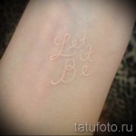 tatouage peinture blanche - une photo avec un mode de réalisation du motif fini de 29032016 1