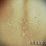 tatouages ​​encre blanche - photo avec un mode de réalisation du motif fini de 29032016 1