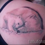 jegesmedve tetoválása - fotó a 29032016 kész minta megtestesítőjével 1