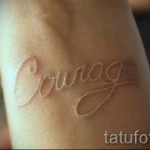 tetoválás fehér tinta - fotó a 29032016 kész minta megtestesítőjével 1