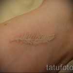 Tattoo -Stift weiß - Foto einer Ausführungsform des fertigen Muster 29032016 1