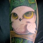 fehér bagoly tetoválás 1