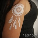 fehér tetoválás Dreamcatcher 1