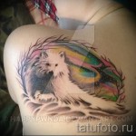 fehér farkas tetoválás - Fotó einer Ausführungsform des fertigen Muster 29032016 1