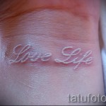 fehér tetoválás a csuklón - fotó a kész rajz egyik változatával a 29032016 -ból 4