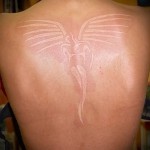 fehér tetoválások lányoknak - fotó a kész rajz egy verziójával a 29032016 -ból 7