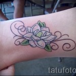 fehér liliom tetoválás - fotó a kész rajz egyik változatával a 29032016 -ból 3