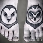 fehér bagoly tetoválás - fotó a kész rajz egyik változatával a 29032016 -ból 3
