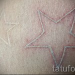 fehér tinta tetoválás - fotó a kész rajz egyik változatával a 29032016 -ból 1