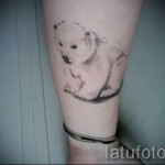 jegesmedve tetoválás - fotó a kész rajz egyik változatával a 29032016 -ból 2