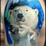 jegesmedve tetoválás - fotó a kész rajz egyik változatával a 29032016 -ból 3