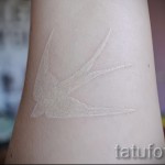fehér tetoválás - fotó a kész rajz egyik változatával a 29032016 -ból 2