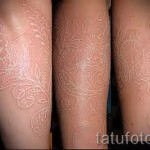 fehér csipke tetoválás - fotó a kész rajz egyik változatával a 29032016 -ból 1